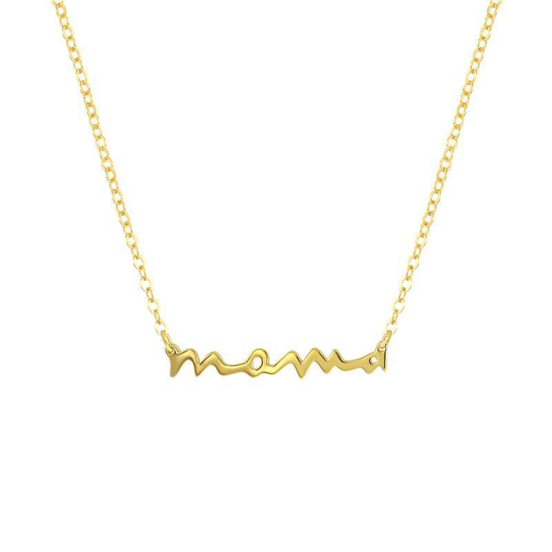 Mama 14k Gold Plated Necklace